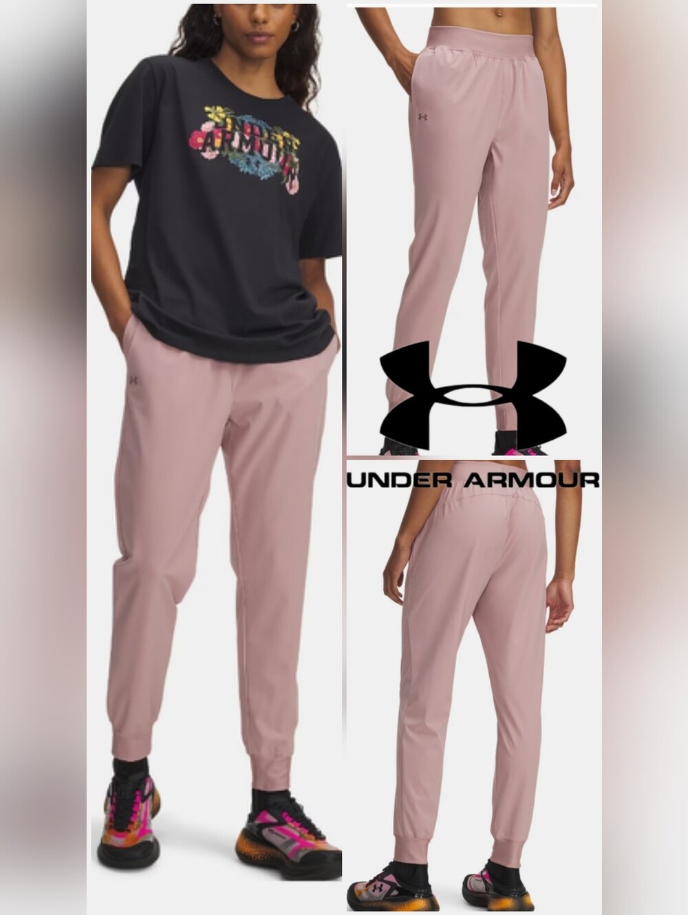 Under Armour Women's ArmourSport High Rise Woven Jogger Track Pants